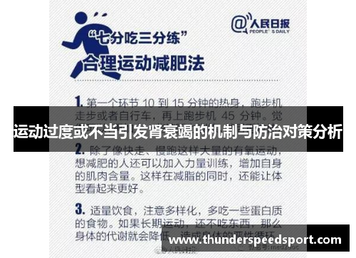 运动过度或不当引发肾衰竭的机制与防治对策分析
